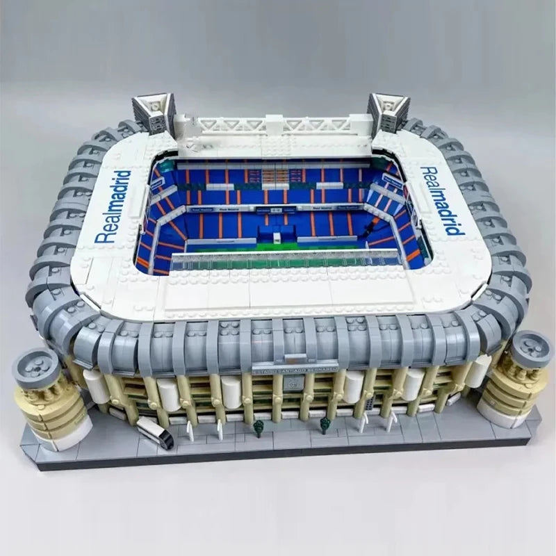 Creative Expert Modular Buildings MOC Santiago Bernabeu Stadium Soccer Field Model 5876PCS Building Blocks Brick Puzzle Toys