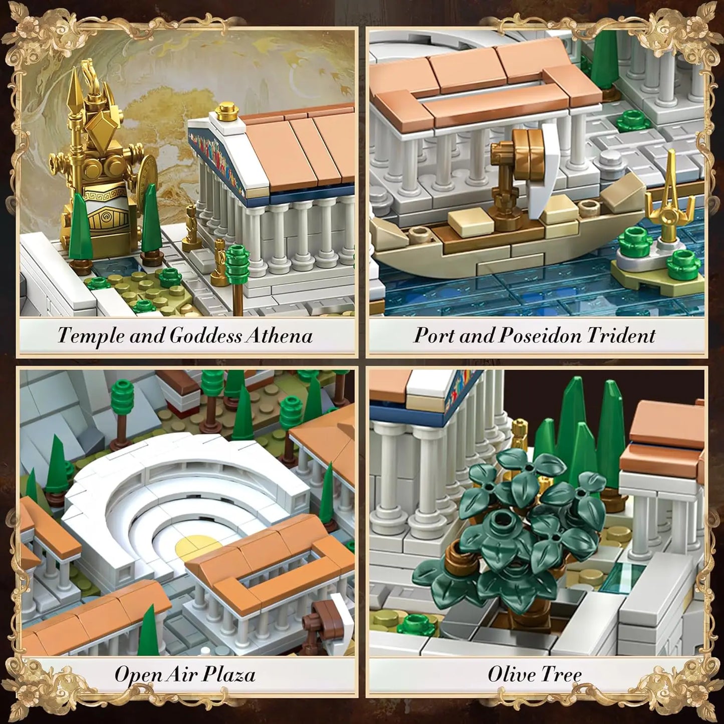 Creative Expert Modular Buildings MOC WGC 66034 Acropolls In Athens Model 1988PCS Building Blocks Brick Puzzle Toys for Gift