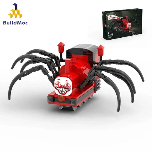 Choo-Choo Charles Spider Train Building Blocks Set Horror Game Monster Animal Bricks Model Toys For Birhtday Gifts