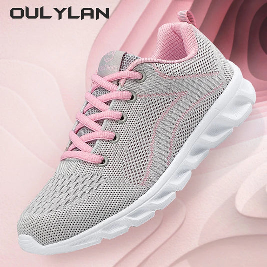 Outdoor Sports Women New Lightweight Soft Sole Spring and Autumn Sneakers Casual Shoes Women's Mesh Comfort Running Shoes