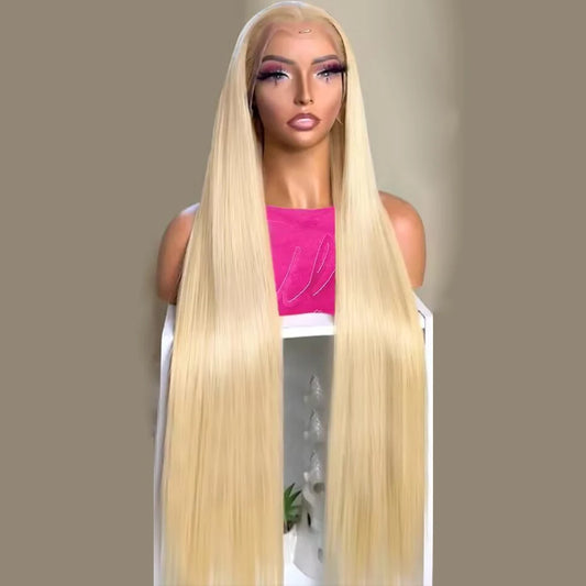 13x6 Pre Plucked  Transparent 613 Straight  Lace Frontal Human Hair Wig 30 Inch Lace Brazilian Wig 200 Density Lace Front Wigs