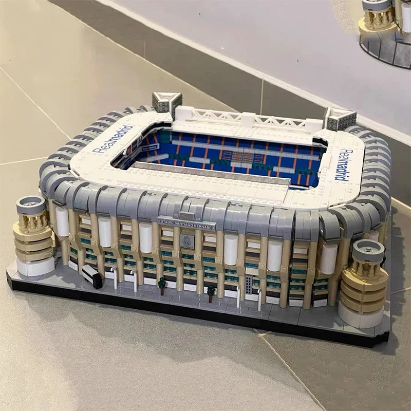 Creative Expert Modular Buildings MOC Santiago Bernabeu Stadium Soccer Field Model 5876PCS Building Blocks Brick Puzzle Toys