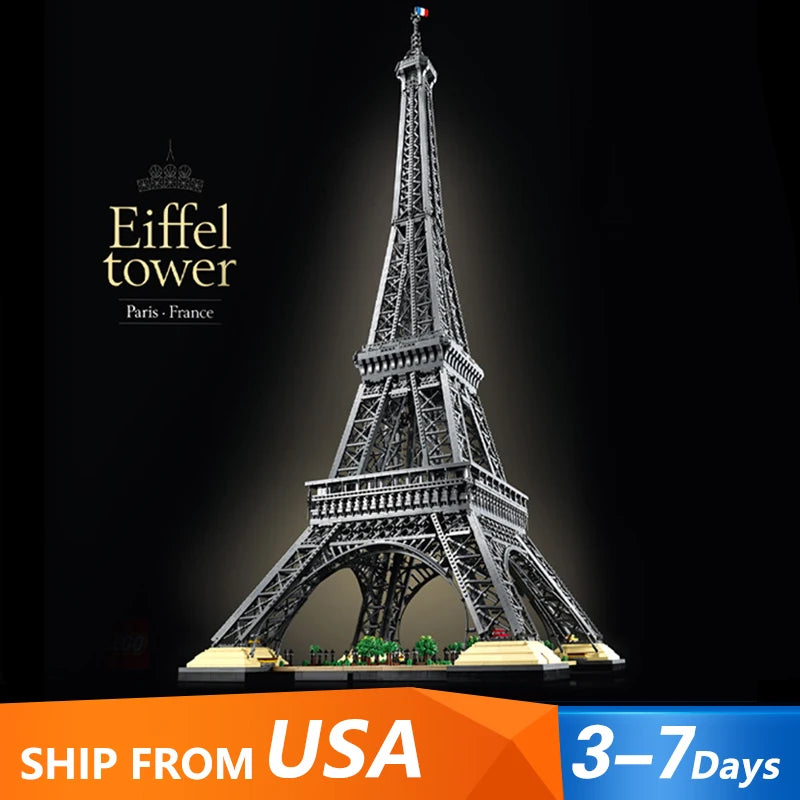 Creative Expert  MOC Eiffel Tower Model 10001PCS Building Blocks Brick Puzzle Toys Collection Gift for Adults and Kids Birthday