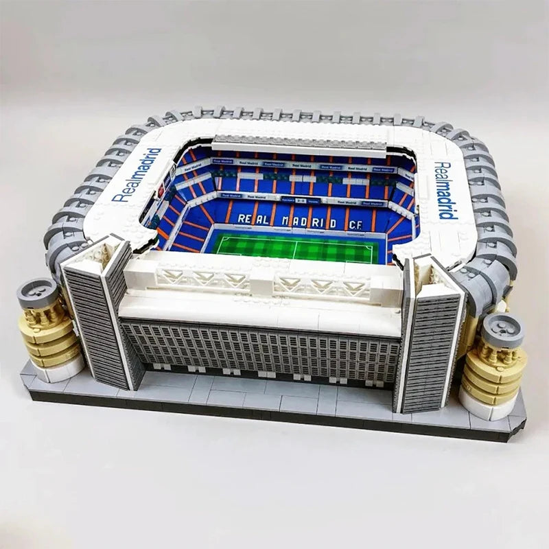 Creative Expert Modular Buildings MOC Santiago Bernabeu Stadium Soccer Field Model 5876PCS Building Blocks Brick Puzzle Toys