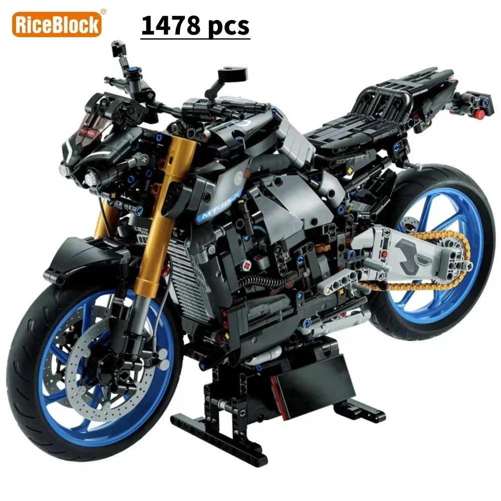 NEW Technical 42159 MT-10 SP Racing Motorcycle Advanced Building Blocks Kit Model Speed Motorbike Bricks Toys Gifts For Children