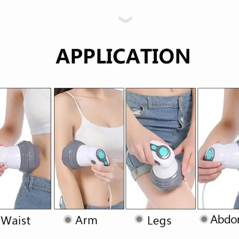 Electric Body Massager Noiseless Vibration Full Slimming Kneading Waist Massage Instrument Roller For Waist Losing Weight