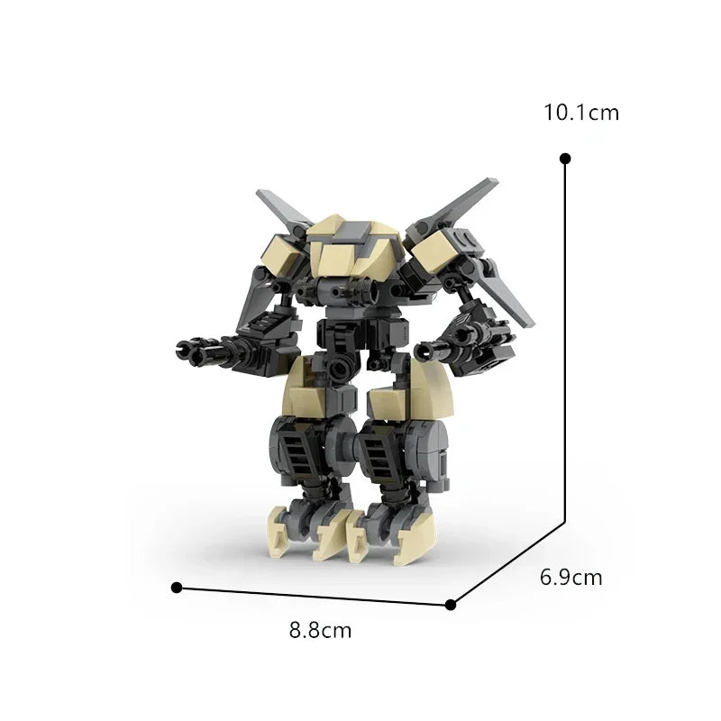 BattleTech Military Armor Robot Model Moc War Armer Stacking Collections Blocks Bricks Child Kids Toys for Children Gifts