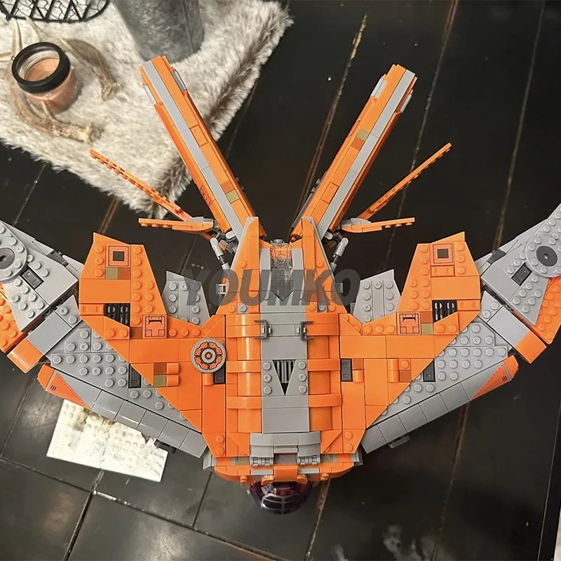 Movie Game MOC 76193 The Guardians' Ship Super Fighter Ultimate Battle Model 1901PCS Building Blocks Brick Puzzle Toys for Gift