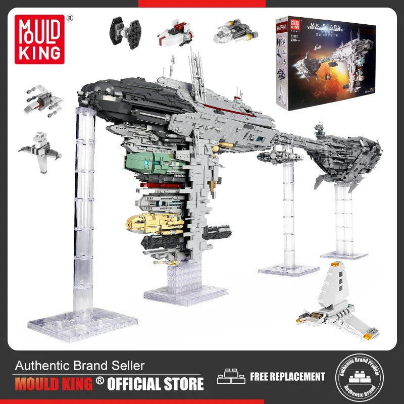 MOULD KING 21001 Building Blocks Star Destroyer MOC-5083 Nebulon B Medical Frigate model Bricks Toys For Kids Christmas Gifts