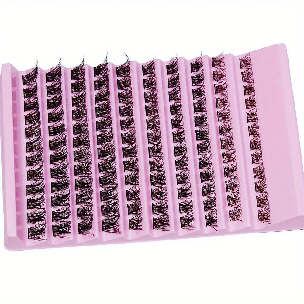 3Boxes(360pcs) Eyelash Clusters DD Curling Single Lashes Wispy Cluster Natural Look 10-16mm Comic Eyelash Clusters DIY  Eyelash