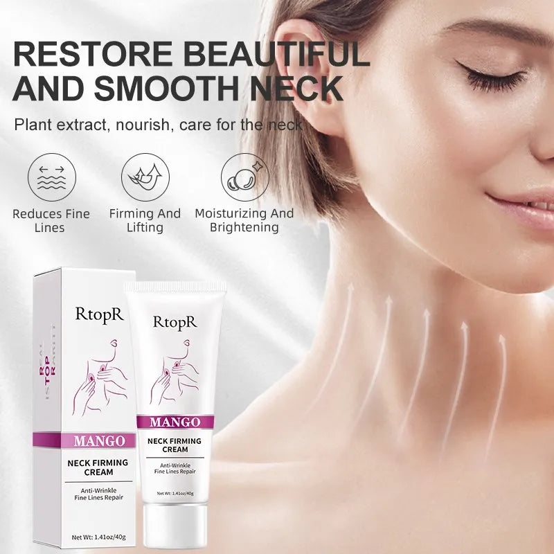 RtopR Neck Firming Wrinkle Remover Cream Rejuvenation Firming Skin Whitening Moisturizing Shape Beauty Neck Skin Care Products