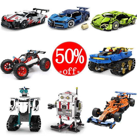 CZ Moter Power APP Remote Control Technical Super Racing Car Bricks Robot Moc Toys Kids Gifts Sets Assembling Building Blocks