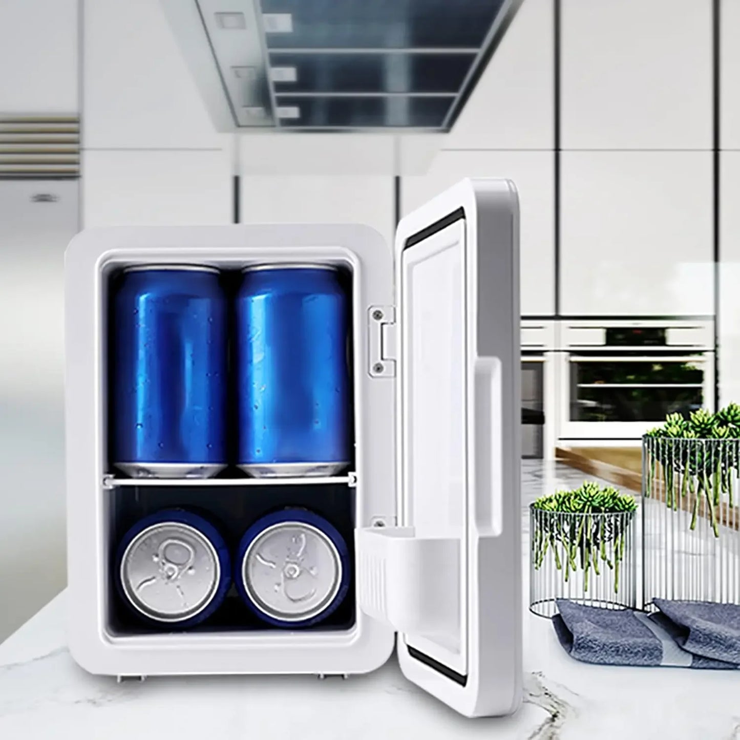 Beauty Fridge - Skin Care Fridge, Luxurious Mirror Mini Fridge, Sleek Mini Fridge 4 Liter - Keep Your Products Cool and Fresh