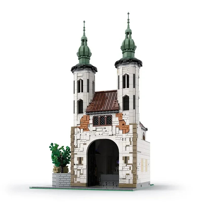 Creative Street Scene Expert MOC 124447 Andrew's Church Model 3056PCS Building Blocks Brick Toys for Boy Children Gift Set