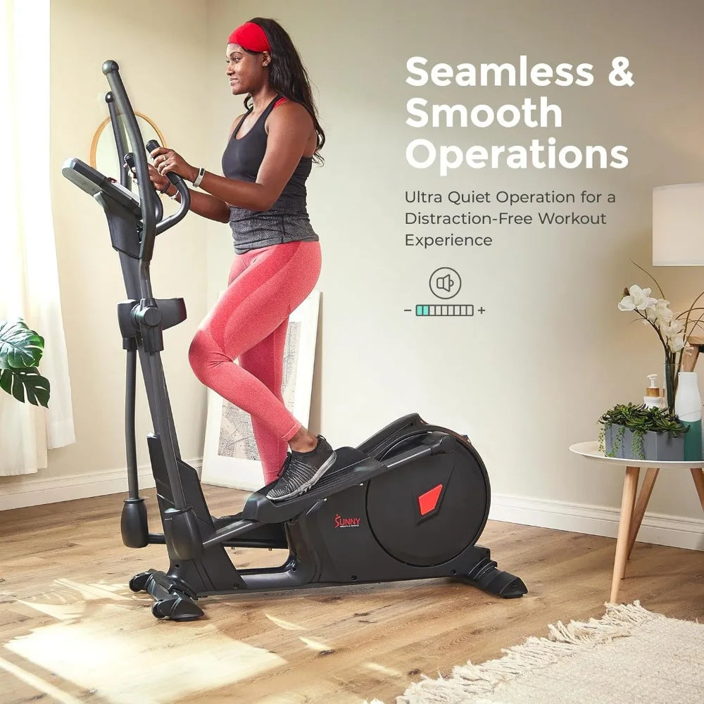 Elliptical Cross Trainer Exercise Machine, Full Body Low-Impact and 24-Unique Workout Modes with Optional Exclusive SunnyFit App