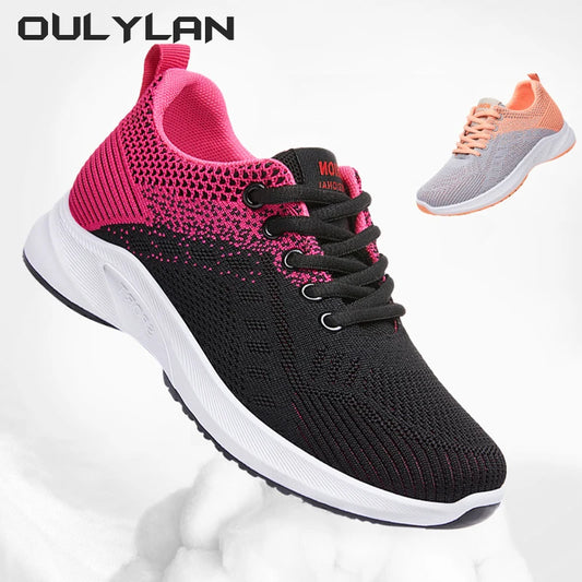 Women Spring Casual Breathable Sneakers 2024 Fashion Running Shoes for Lace up  Sports Shoes for Female Large Size 36-41