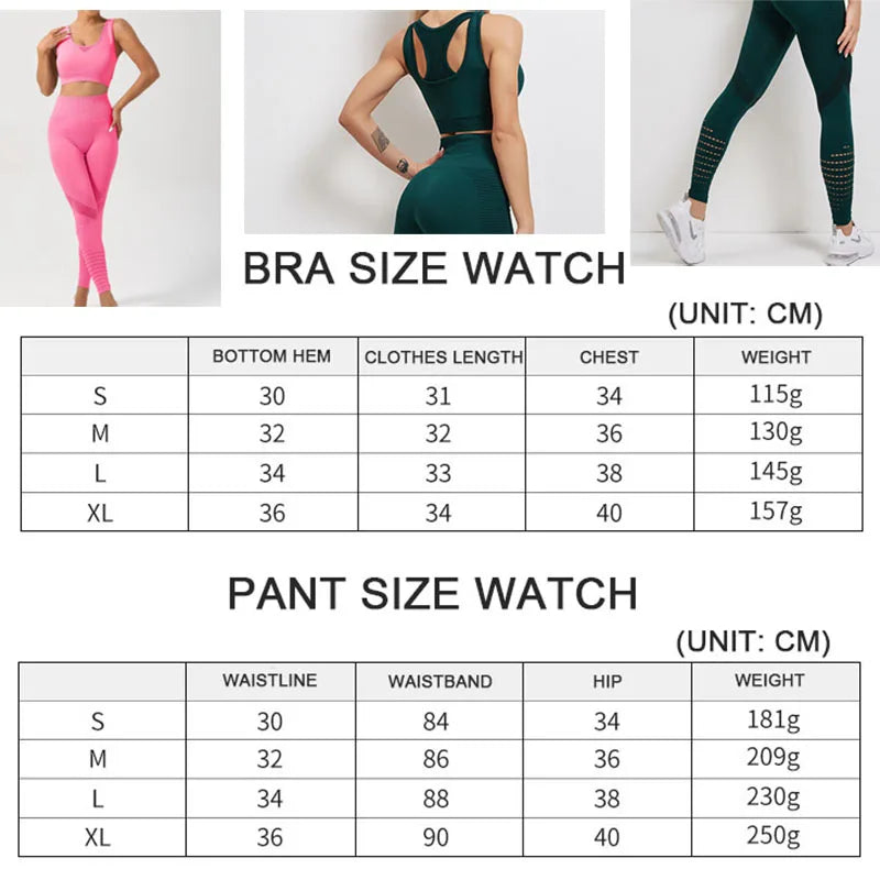 Oulylan Sexy Yoga Nylon Tracksuits Women Set Sports Suit Gym Fitness Bra Leggings Women Lounge Wear Crop Tops 2PCS