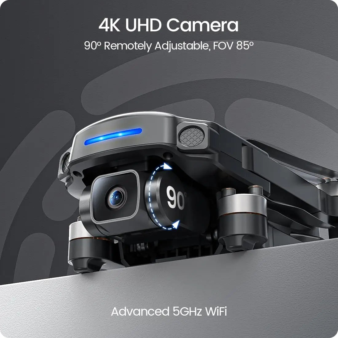 GPS Drone with 4K UHD Camera for Adults Beginner, Brushless Motor, Follow Me, Smart Return Home, 5G Transmission