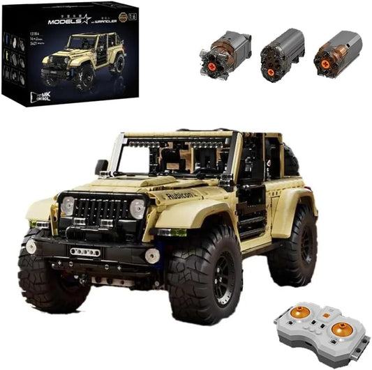 3621PCS MOC Wrangler SUV Car All Terrain Cross Country Vehicle Model Building Blocks Brick Toys for Kids Children Gift