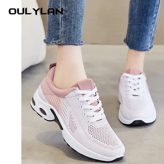 2024 New Sports Single Shoes Women's Casual Shoes Women's Spring Shoes Shoes Flat Heel Mesh Running Shoes