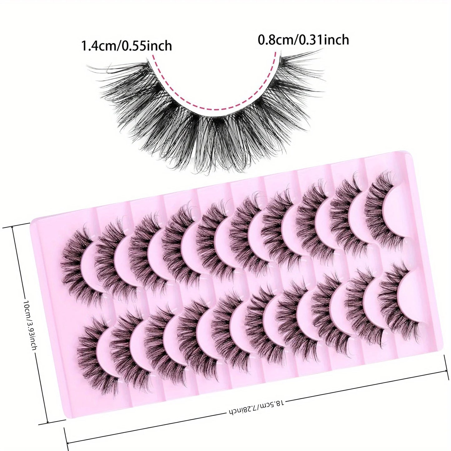 3Boxes(30Pairs) False Eyelashes 6D Super Fluffy Wispy Fake Eyelashes Cat Eye Effect Dramatic Lashes Eyelash Extension Makeup