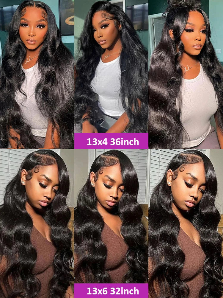 Glueless Wig Human Hair Ready To Wear Body Wave 13x4 Lace Front 6x4 Closure Wig Preplucked Melt Skins Pre Bleached Knots