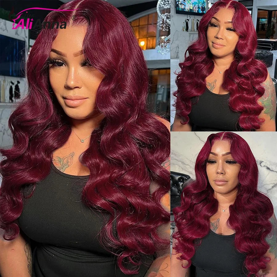 99J Burgundy Human Hair Bundles Body wave Bundles Human Hair 12-26 inch Red Brazilian Hair Extensions Colored Raw Hair Bundles