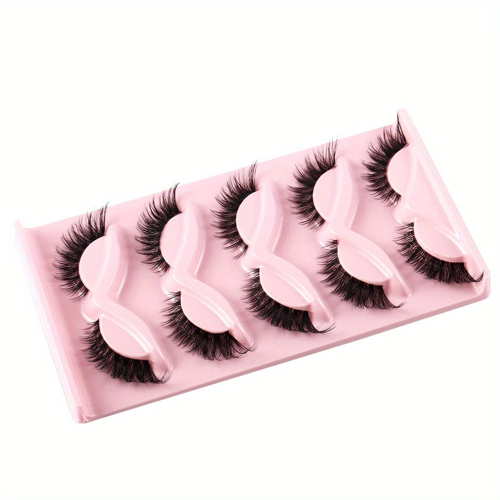 3Boxes(15Pairs) Cat Eye Lashes Fake Eyelashes Natural long Manga Lashes Winged End Eye Elongated Eyelashes Fake Lashes Makeup