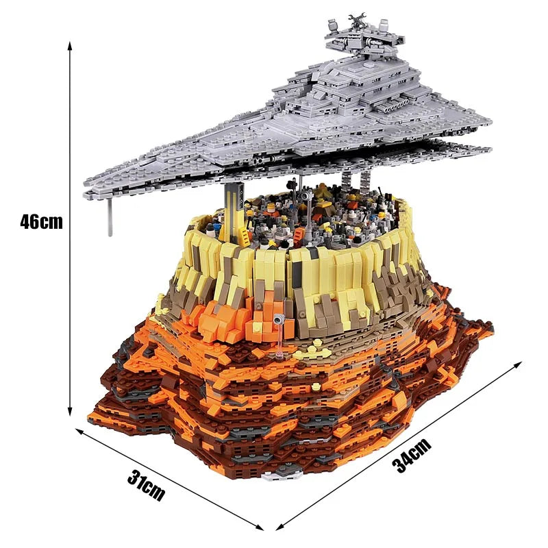 MOC 90007 MOC 18916 Star Toys Plan Destroyer Cruise Ship Empire Over Jedha City Compatible Building Block Bricks Kids Gifts