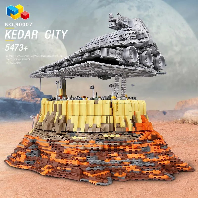 MOC 90007 MOC 18916 Star Toys Plan Destroyer Cruise Ship Empire Over Jedha City Compatible Building Block Bricks Kids Gifts